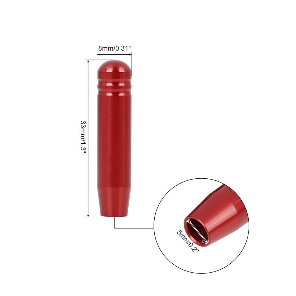 X AUTOHAUX Bolt-on Replacement Door Lock Knob Pin Aluminum Alloy Red/Silver Tone Fit BMW 3 Series E90 2005-2012 4pcs Red