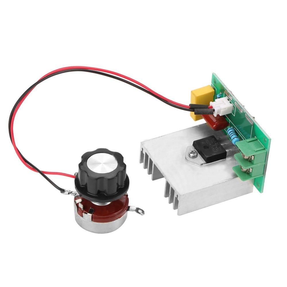 AC 0-220V 4000W AC Motor Speed Controller 40A Voltage Regulator  Speed Control