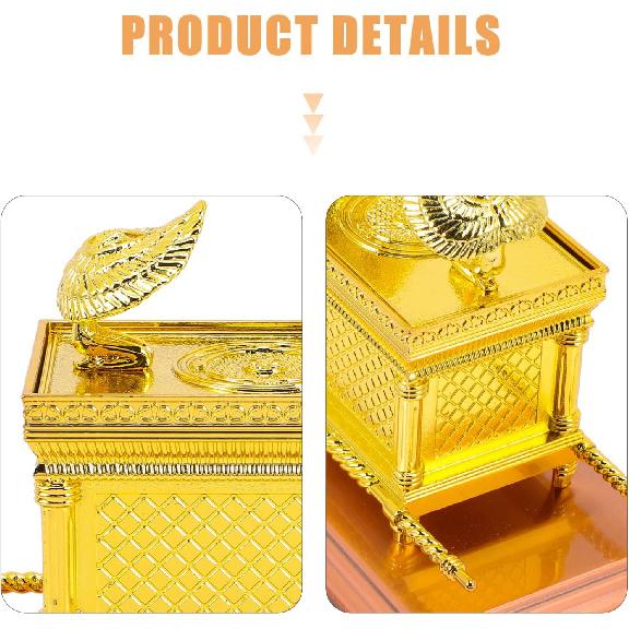 Ark of Religious Statue Ark of Replica Model Ark of The God Ornament for Religious Judaica Spiritual Decor
