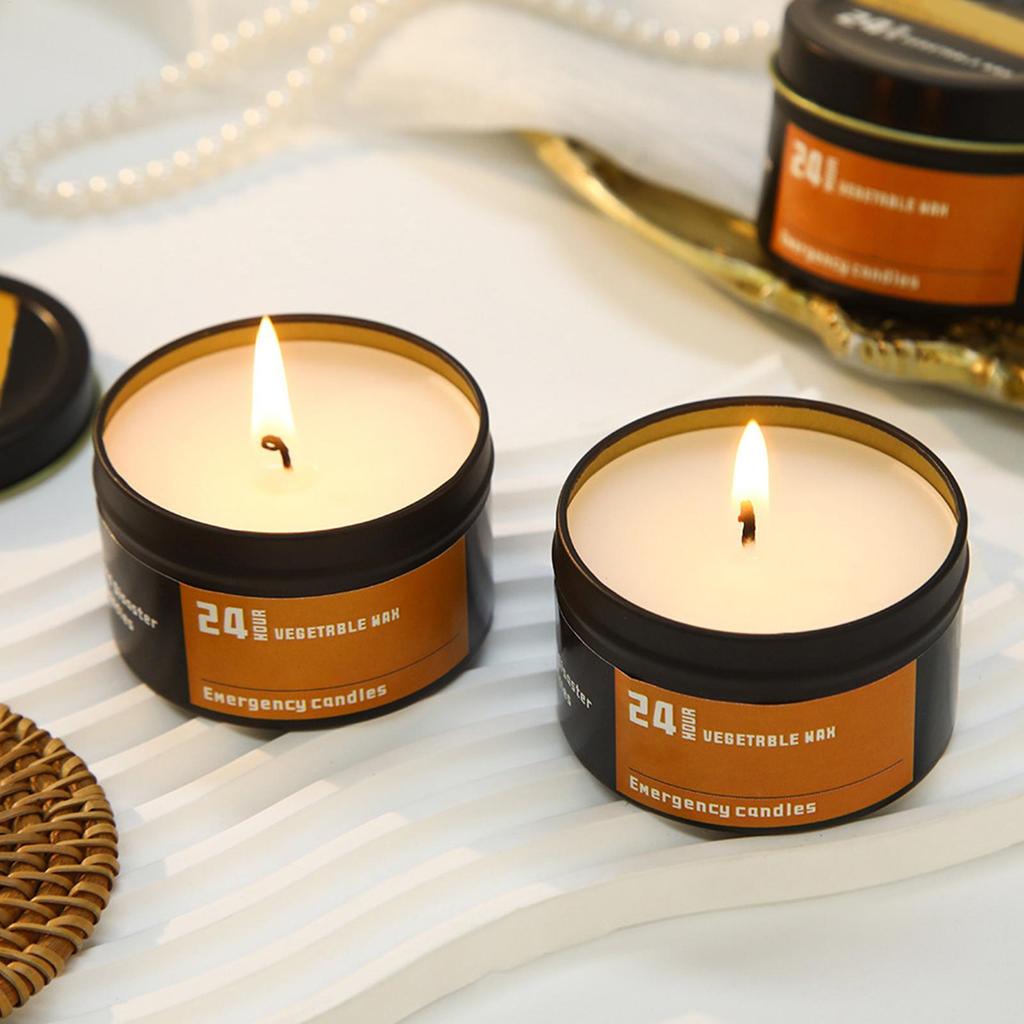4Pcs Emergency Candles No Electricity Lighting Power Outages Windproof Prevention Emergency Supplies For Household Outdoor