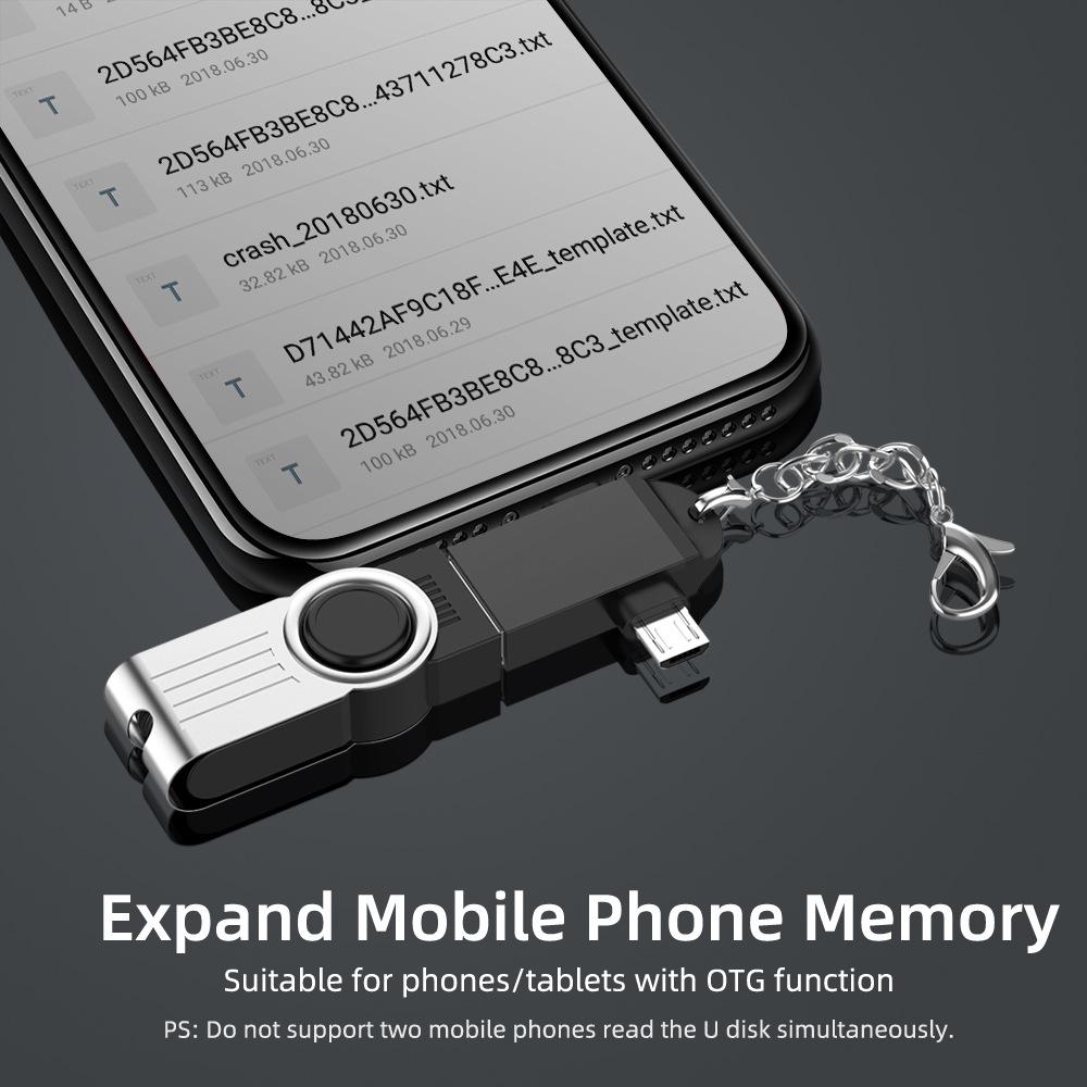 2 In 1 Otg Adapter Usb 3.0 Female To Micro Usb Male And Type C Male Connector Aluminum Alloy Usbc Converter For Xiaomi Samsung