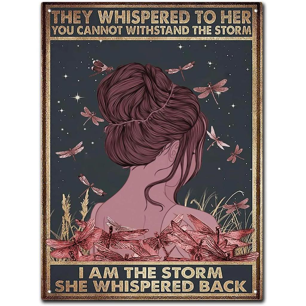 I Am The Storm Plaque Metal Tin Signs Wall Decoration Vintage Art Posters Iron Painting for Man Cave Home Cafe Garden Club Bar