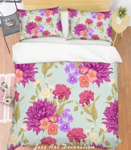 Floral Soft Duvet Cover Beding Decoration Gift First Choice Suitable for Children Young Boys Young Girls plus Adult Peoples Soft Warm plus Breathable