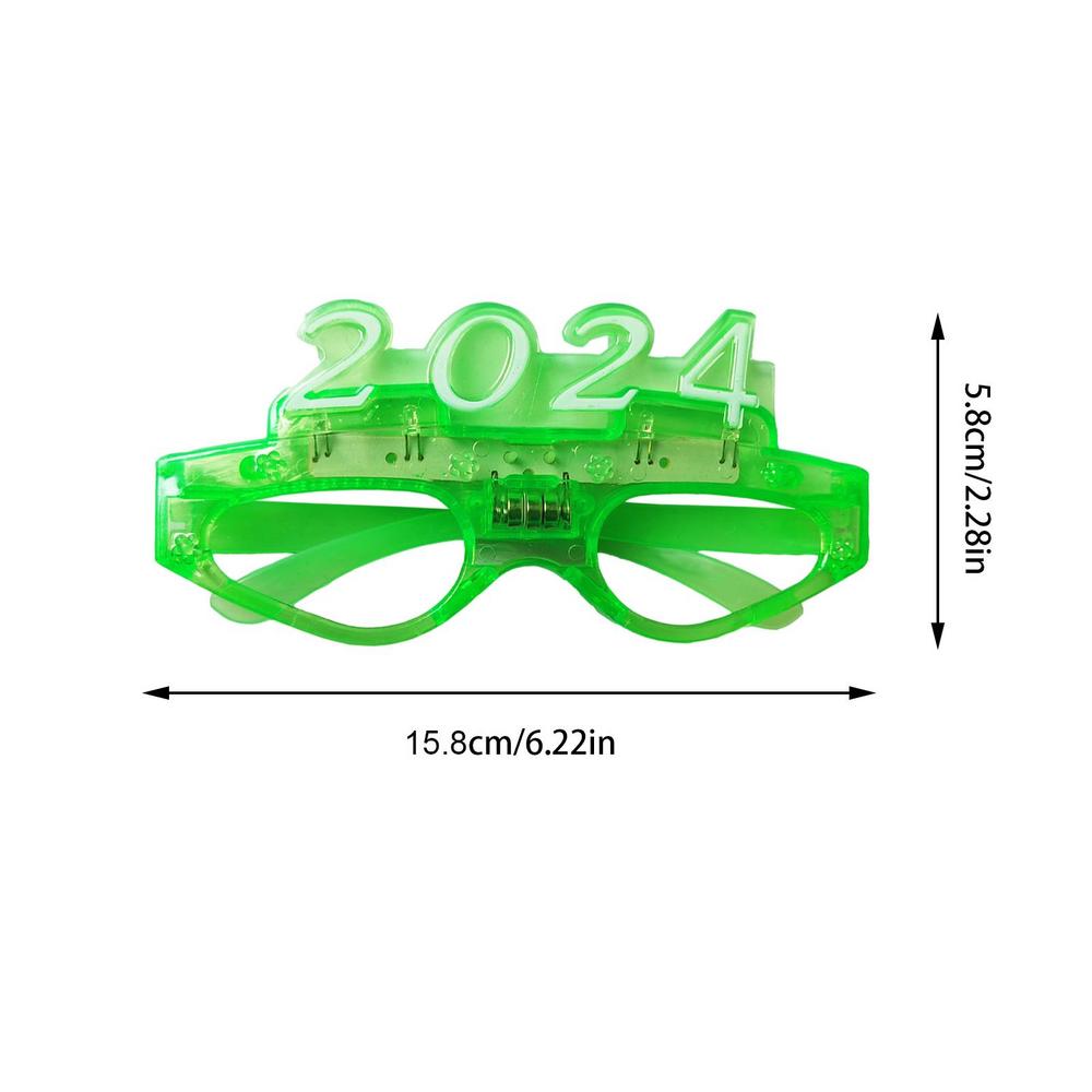 

2024 вечерние светящиеся очки для музыкального бара KTV неоновые вечерние рождественские украшения на Хэллоуин светодиодные очки реквизит для выступлений на фестивале