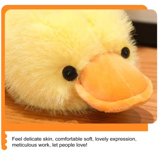 Jucărie de pluș de rață mincinoasă Rață galbenă de pluș Animal de pluș Confort Păpușă Pernă Home Office Decorare dormitor Copii Adulti Cadou de aniversare