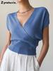 Women's Chunky Knit Sweater with Cross Stitch Design, Slim Fit Casual Workwear
