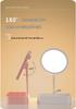Touch Control LED Makeup Mirror with Three-Color Fill Light and Storage Box