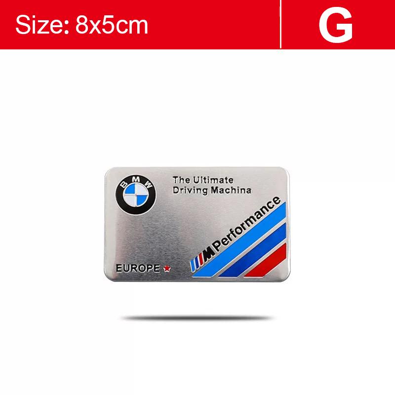 1 Peça Adesivos Metálicos 3D Decalque para Carroceria e Porta-malas Para BMW Performance F10 F30 E46 E90 E60 G30 F20 X5 E70 E39 E36 E87 X7 E92 E91 E28 X3