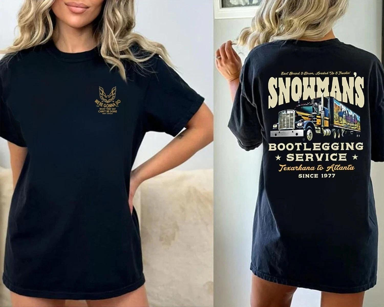 

Snowman’s Bootlegging Service Smokey and The Bandit Unisex T-Shirt 4XL