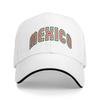 Mexico Heart with Mexican Flag Baseball Cap Hip Hop  Sandwich Cap for Unisex Women Breathable Sun Cap Sport