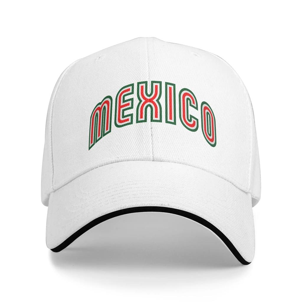 Mexico Heart with Mexican Flag Baseball Cap Hip Hop Sandwich Cap for Unisex Women Breathable Sun Cap Sport