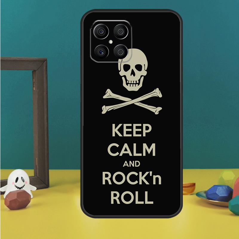 Rock Roll Skull Case For Honor Magic 5 6 7 Lite Honor 200 Pro 50 70 90 Lite X9b X9a X8b X8a X8 X9 X9c Cover