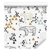 Geometric Bears Wallpaper for Living Room and Bedroom 50x1000