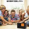 WOVTE Portable Radio, Small FM/AM/SW, USB-C Rechargeable, LCD Screen, Clock/Preset Function