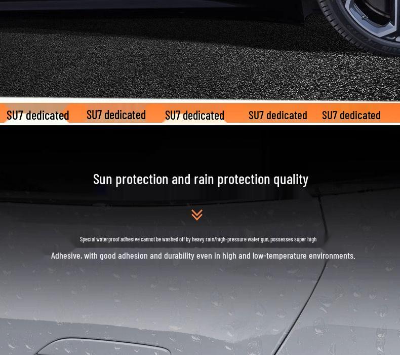 Xiaomi SU7 Car Door Anti-Collision & Scratch Protection Strip - Decorative Car Sticker Accessory