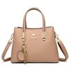 Large capacity three-layer women's fashion handbag simple women's bag new messenger bag shoulder bag