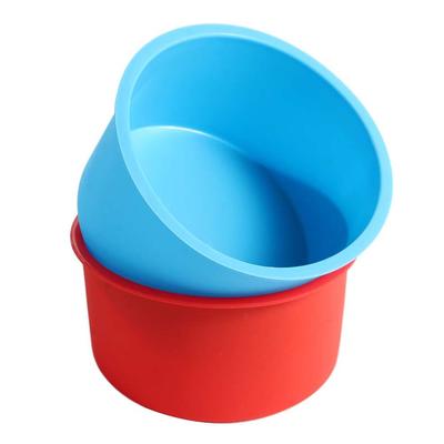 Silikon Mini Kuchenformen 4 Zoll Runde Backform Antihaft Silikon Backform Backform Wiederverwendbare Kuchenformen für Mini Kuchen