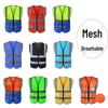 Reflective Multi-Pocket Mesh Safety Vest for Construction Sites - Breathable, Multi-Color Workwear