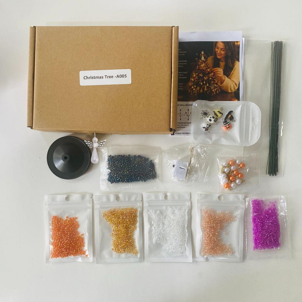 DIY Beaded Christmas Tree Kit Handmade DIY Beaded Christmas Tree Set