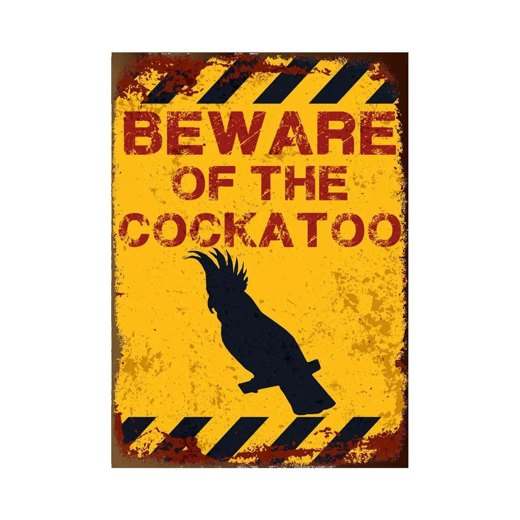BEWARE OF Rabbit Retro Plaque Metal Tin Signs Garden Decoration Mouse Monkey Wall Stickers Kraken Plate Animal Warning Sign