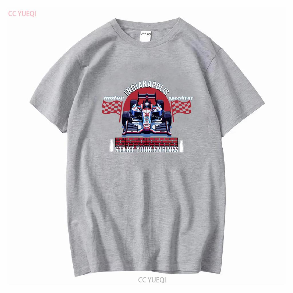 Indianapolis Speedway IndyCar T-shirt Indiana Oversize Regalo perfetto per i fan manica lunga o corta vintage Lavata Morbida