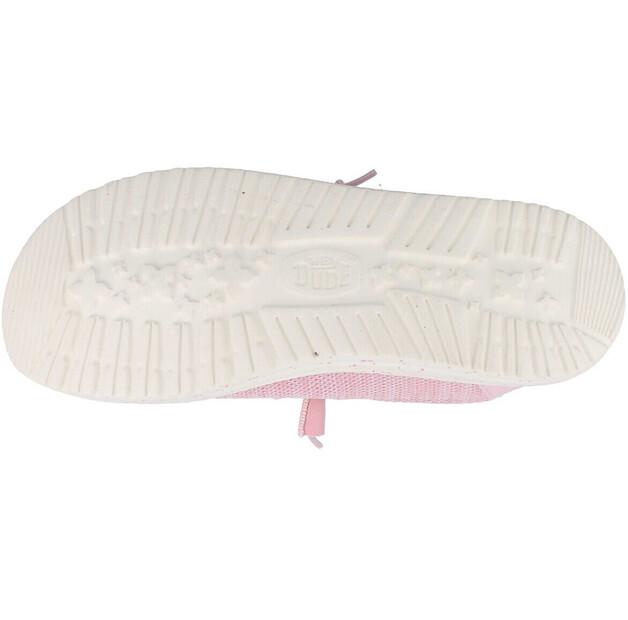 Женская обувь Dude Wendy stretch sox sneaker rosa белые