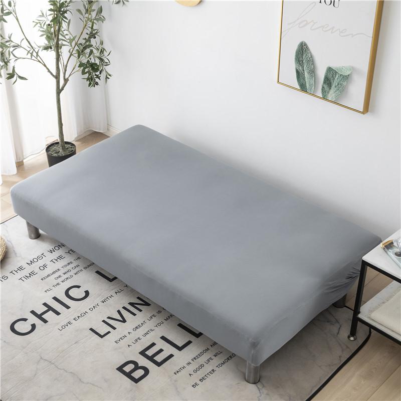 Solid Color Sofa Bed Cover All-inclusive Folding Sofa Covers for Living Roon Tight Wrap Couch Cover Without Armrest Funda Sofa