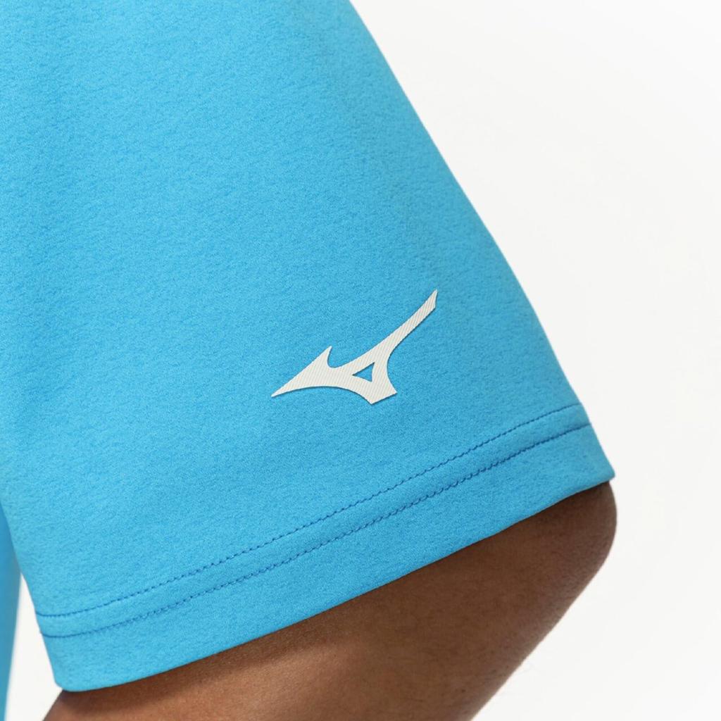 Mizuno Training Wear Soft Dry Blue T-Shirt, Moisture-Wicking, Quick-Drying, 32MAC033,