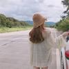 Lamerry Durchsichtiger Sommer-Strick-Bikini-Schutzaprikose Kostenloser Badeanzug, Strickjacke, Oberteil, Schutz, Durchsichtige Strandbekleidung, Überwurf, Körperbedeckend, Damen, Weiß, (JP,
