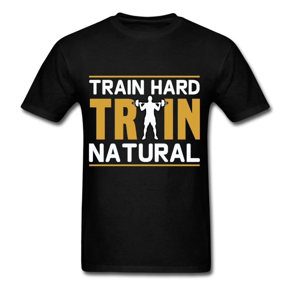 Train Hard Natural shirt Inspirational Quote Tshirt motivational T-Shirt M