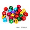 50pcs Aluminum Jingle Bells Loose Beads Small For Festival Party Decoration Christmas Tree Decoration DIY Crafts Accessories CDN