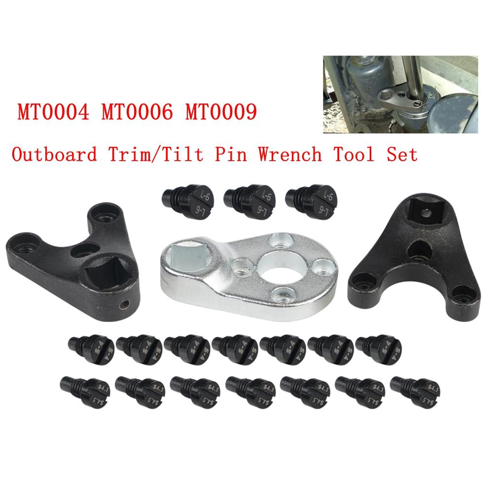 MT0004 MT0006 MT0009 Outboard Trim/Tilt Pin Wrench Tool Set For Suzuki Johnson Yamaha Evinrude All Seastar Hydraulic End Caps