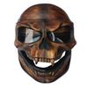 Maschera da elmo con teschio da negromante, maschera da teschio a testa intera/elmo con mascella mobile, maschera da teschio, chiamata