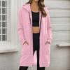 Women's Zip Up Hoodies Oversized Fleece Long Pullover Hooded Sweatshirts Casual Long Sleeve Fall Hoodie Jacket