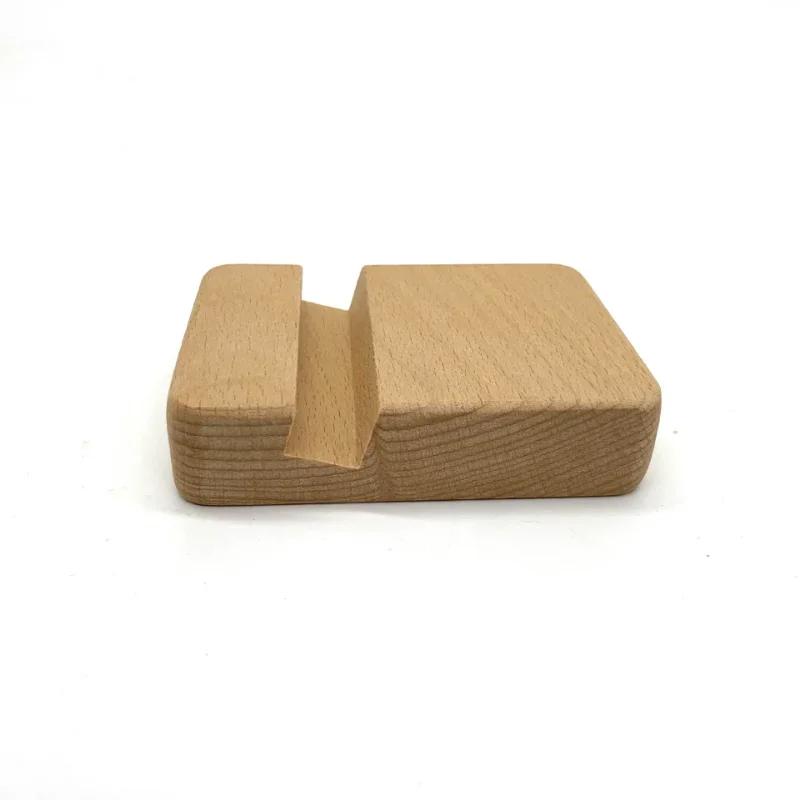 

1PC Beech Solid Wooden Embroidery Hoop Base Bracket Mobile Phone Stand Holder Desk Phone Base Portable Handicrafts Decoration