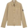 FW24 Single Pocket Washed Cotton Stand Collar Shirt Jacket Men Jacket Khaki 8115103WN-V0194