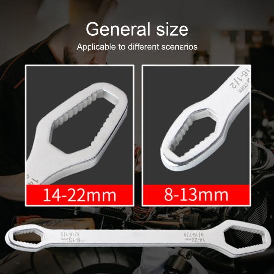 Uniwersalny klucz torx 8-22 mm Samozaciskowy, antypoślizgowy, uniwersalny, dwugłowicowy klucz torx do fabryki