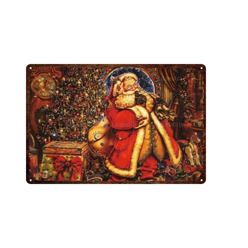 Metal Sign Halloween Cats Pumpkins Wall Decor 20x30 Cm