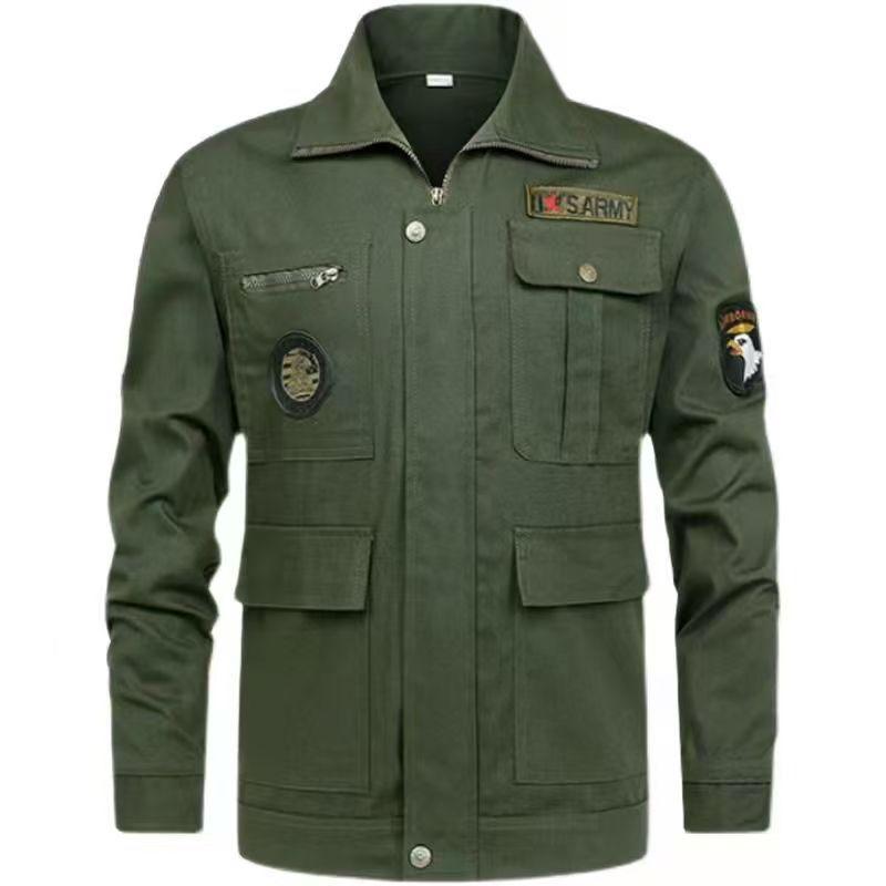 Spring & Autumn Men's Workwear Set: Anti-Scald, Wear & Dirt Resistant for Welding, Auto Repair, and Construction