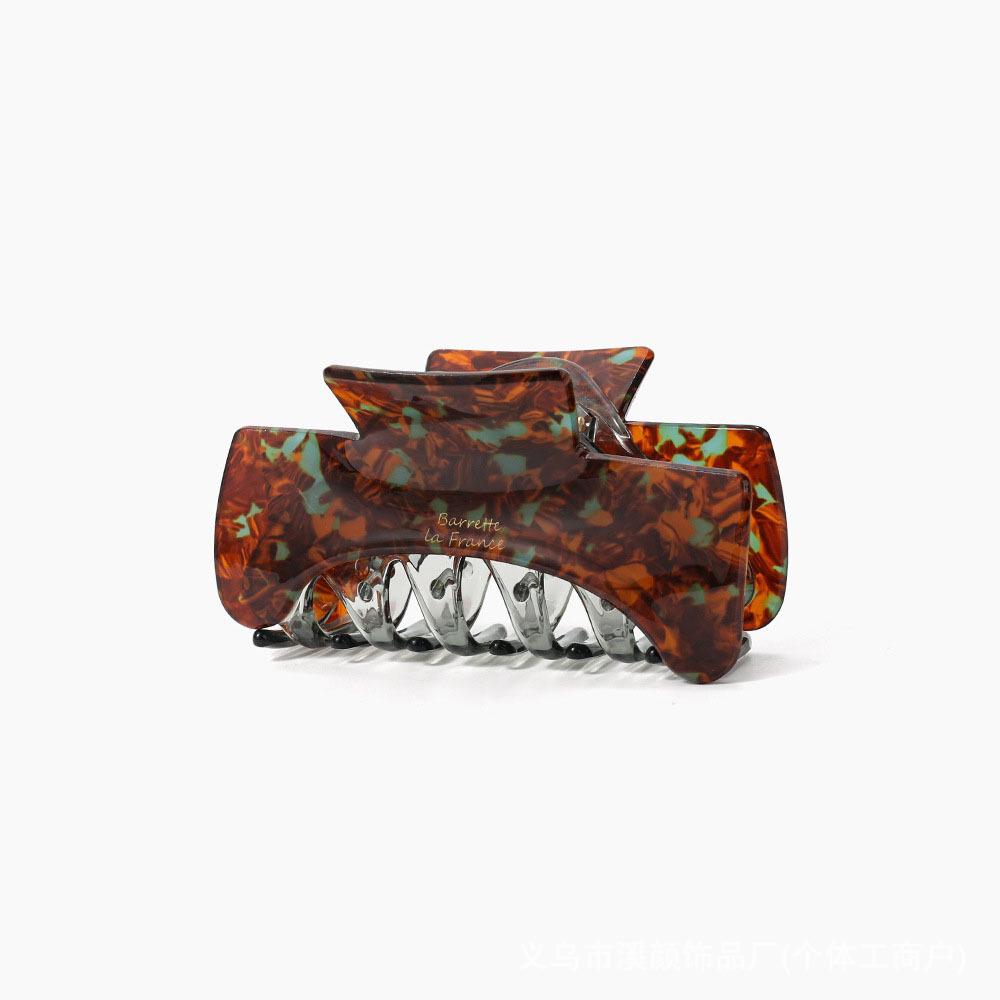 Korean Elegant Autumn/Winter Acetate Shark Claw Hair Clip for Updos
