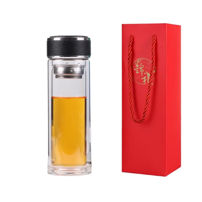 Xiao Yue Ya Double-Walled Glass Tea Infuser Cup