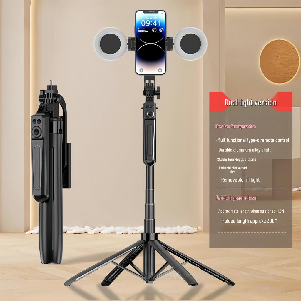 Bluetooth A17 Selfie Stick Tripod with 360° Rotation & Camera Interface