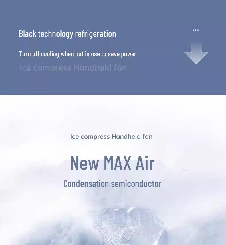 Portable Summer Ice Cooling Handheld Mini Fan for Outdoor and Travel