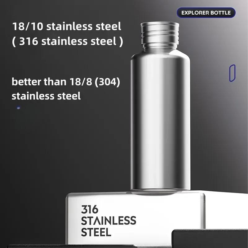 Portable Stainless Steel Vacuum Thermos Tea and Water Separation Smart Temperature Display One-Button Operation