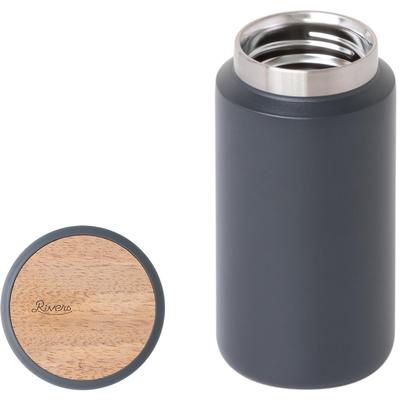 Rivers MOKU Acier Inoxydable 350ml à Mug Large Bouteille Chaude Granit, (Léger/Café/Facile à laver), Environ. 195g, Bouteille, Isolé, Bouchon, Café,