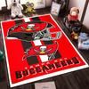 Tampa Bay Buccaneers Skull Logo Rug Design Non-slip Rug Suitable for Living Room and Bedroom Sofas Sofas