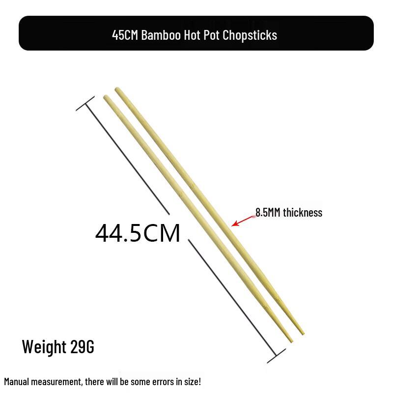 Anti-Slip Bamboo & Wooden Hotpot Chopsticks