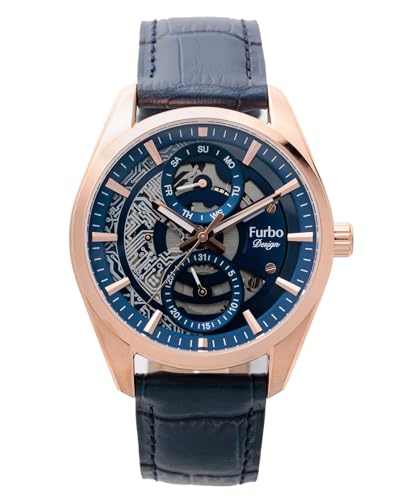 Мужские часы Furbo Design NF05W-PGNV, Черные