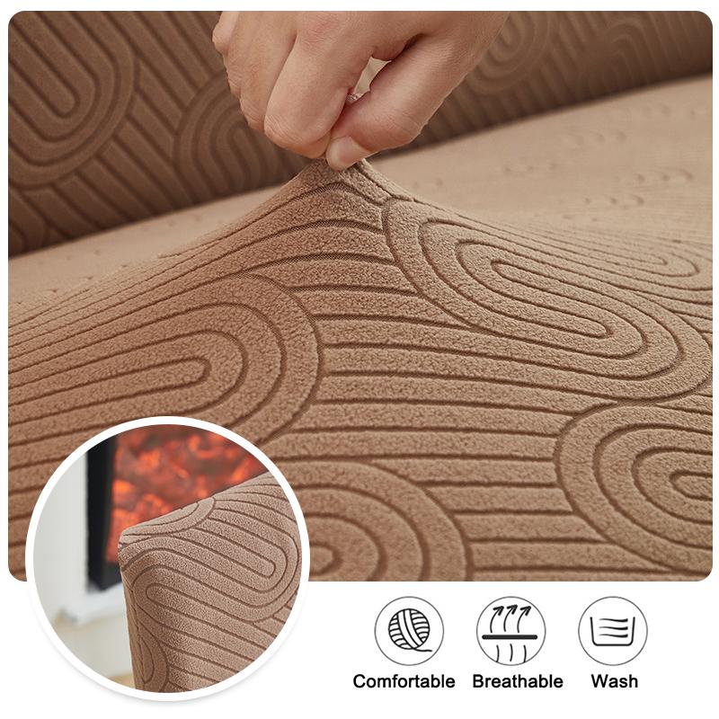 Soft Jacquard Dining Chair Cover Nordic Elastic Chair Seat Cover Slipcovers For Dining Living Room  New  Home Decor 1Pc