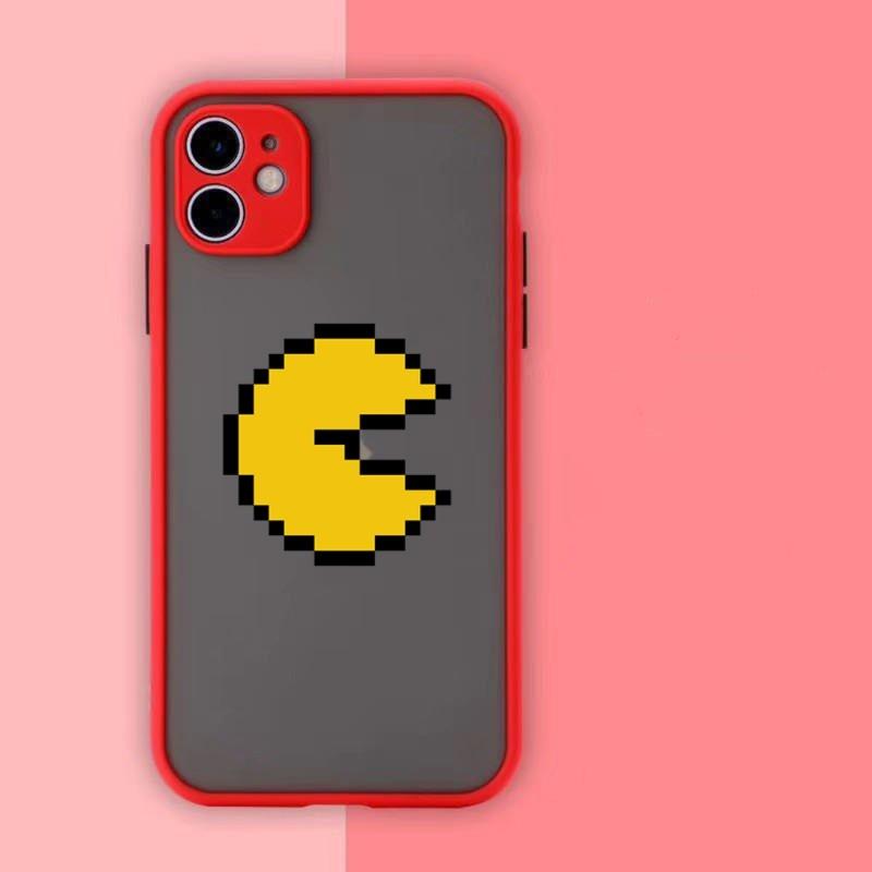 Roztomilý herní obal na telefon Pac-Man pro iPhone 13 12 11 Mini Pro Max XS X Max XR 8 7 Plus SE 2022 Obal na telefon v barvě kůže